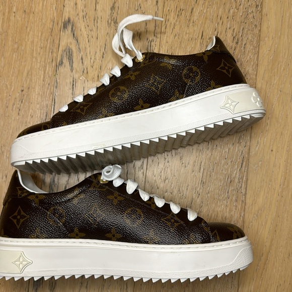 Louis Vuitton Time out sneakers Cacao Brown Monogram - Picture 5 of 9